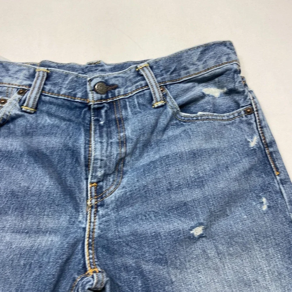 Levi's 511 Skinny Jeans Men W33 X L30 Blue Denim 5-Pocket Design Distressed